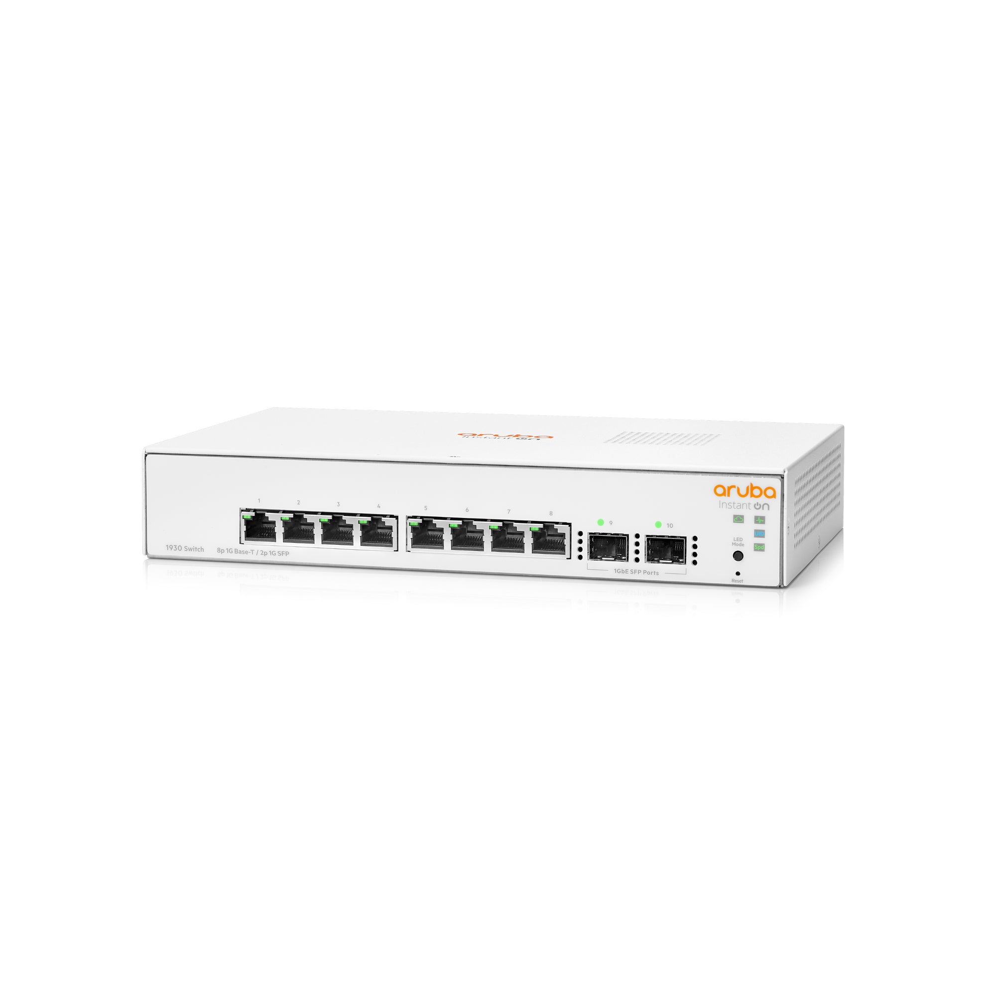 Switch Administrable HPE Aruba IO 1930, 8 GbE, 2 SFP, L2, 2 Años (JL680A) Imagen secundaria del producto