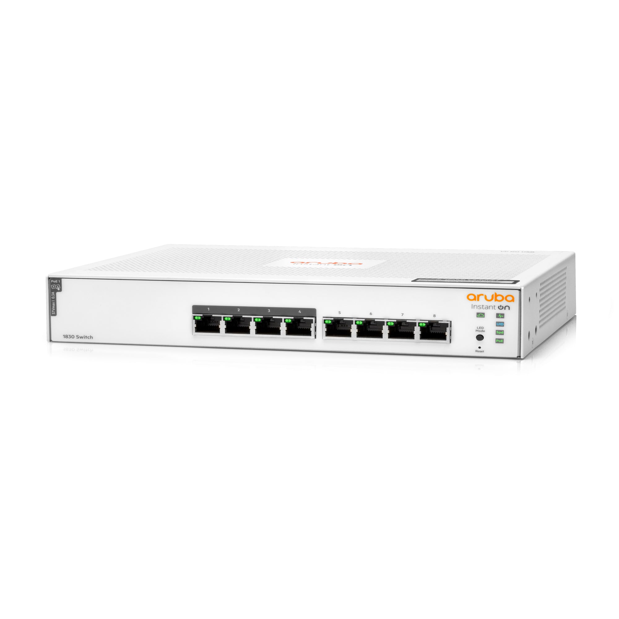 Switch Administrable HPE Aruba IO 1830, 8 GbE, PoE, 65W, L2, 2 Años (JL811A) Imagen secundaria del producto
