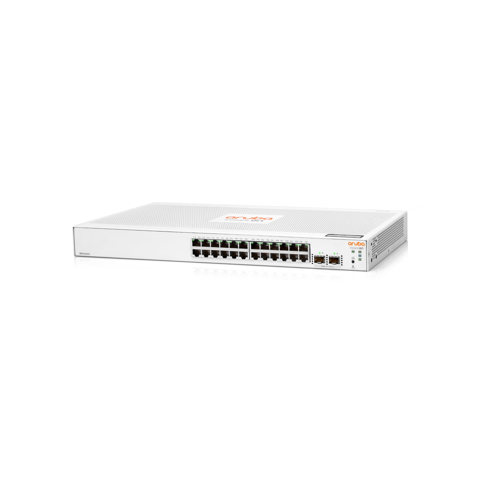 Switch Administrable HPE Aruba IO 1830, 24 GbE, 2 SFP, L2, 2 Años (JL812A) Imagen secundaria del producto