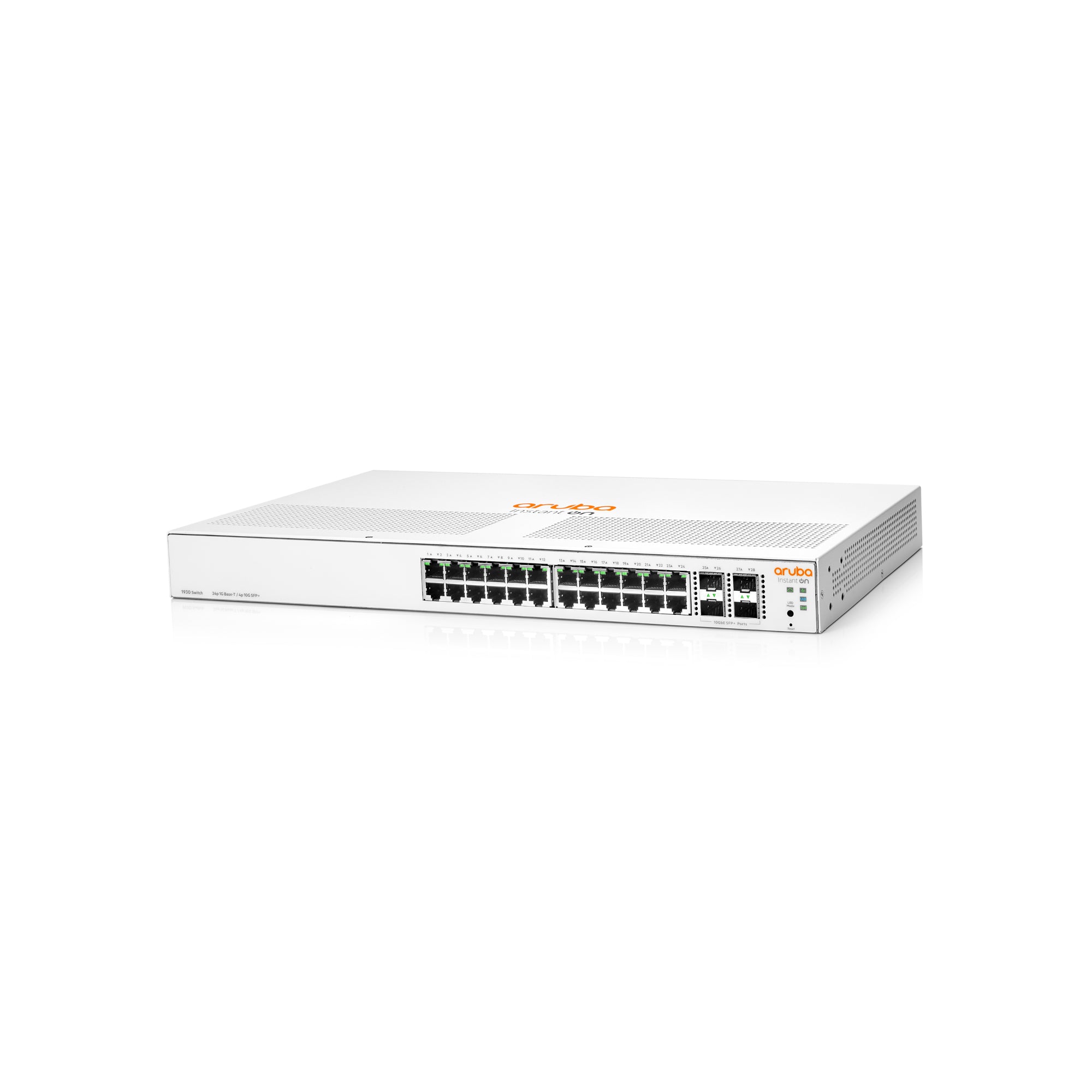 Switch Administrable HPE Aruba IO 1930, 24 GbE, 4 SFP+, L2, 2 Años (JL682A) Imagen secundaria del producto