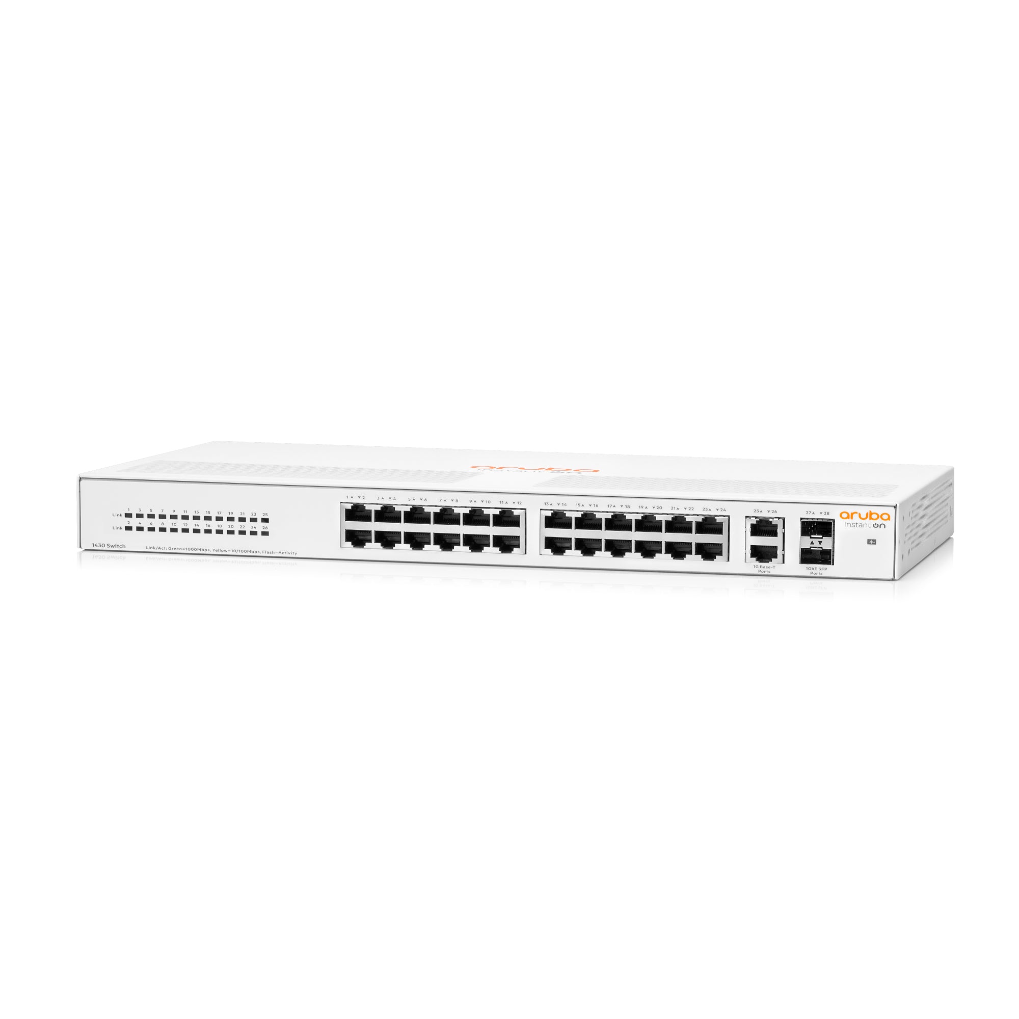 Switch HPE Aruba IO 1430, 26 GbE, 2 SFP, 2 Años (R8R50A) Imagen secundaria del producto