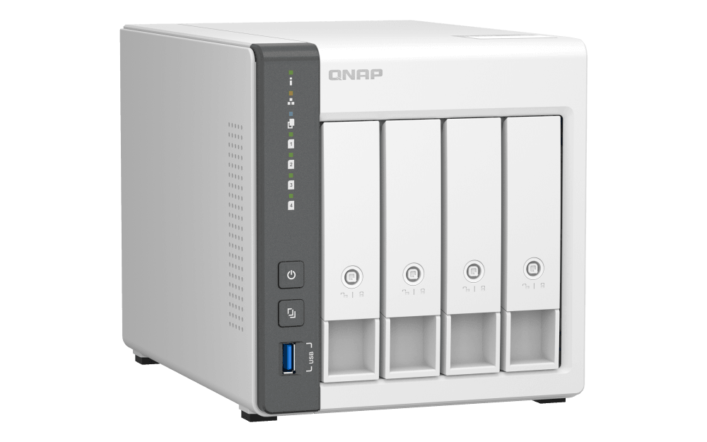 Almacenamiento NAS QNAP TS-433-4G, 0TB, 4C, 4GB RAM, 4 bahías, 2 años