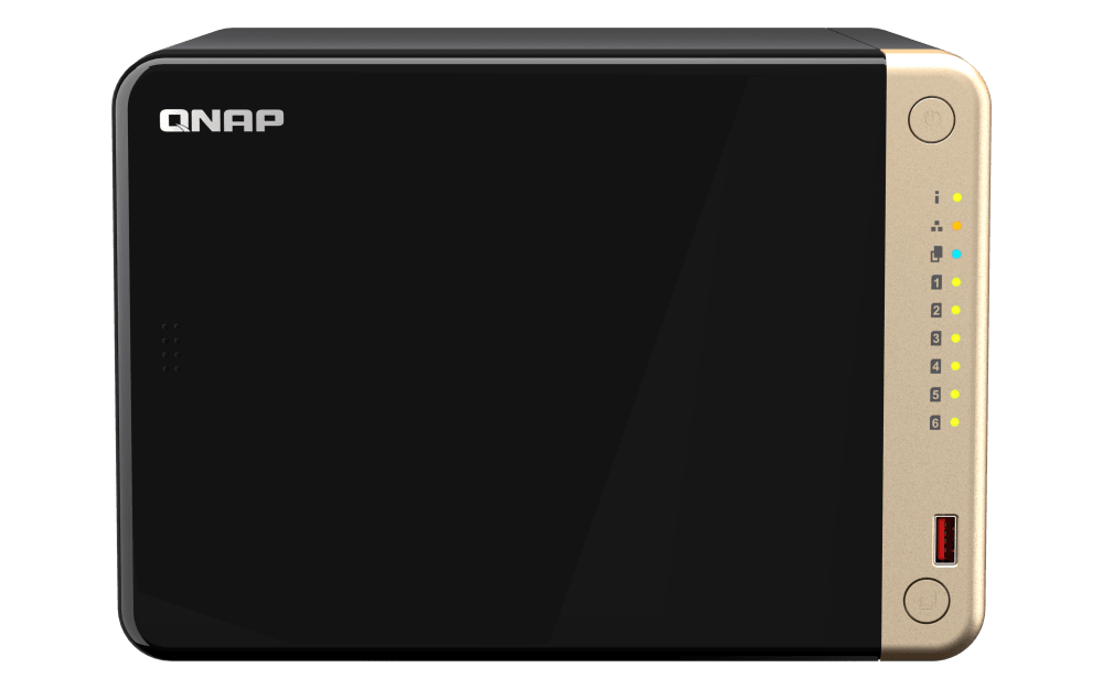 Almacenamiento NAS QNAP TS-664-8G, 0TB, 4C, 8GB RAM, 6 bahías, 2 años