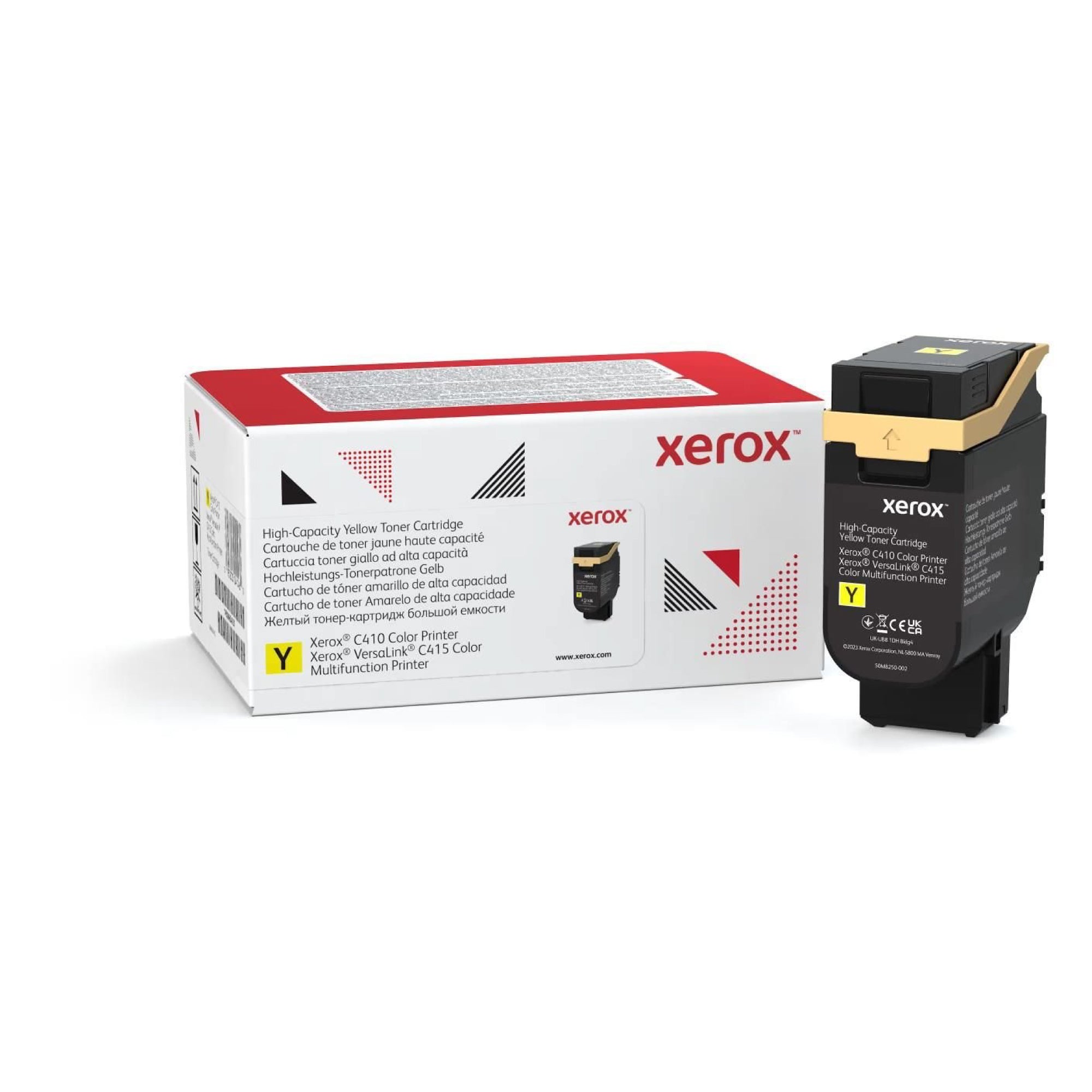 Tóner Xerox Versalink C410/C415, Amarillo, Alta Capacidad, 7K, (006R04767)