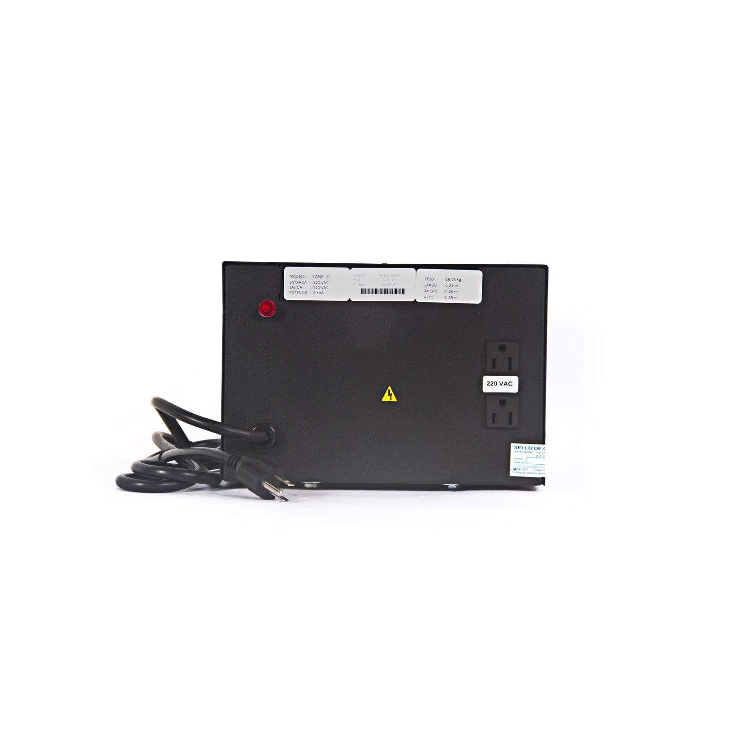 Transformador de Aislamiento IEDA POWER/SAFE, TAMF-20, 2KVA, 220/220, 4U, 5 Años Imagen secundaria del producto