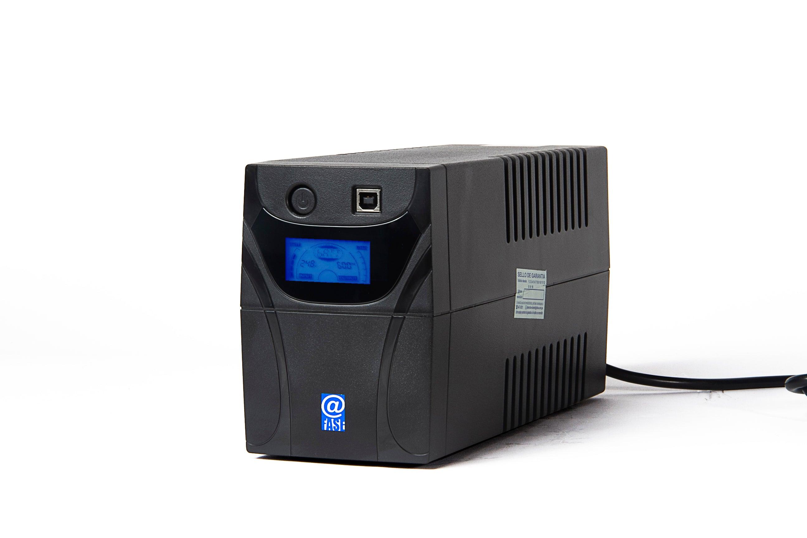 UPS Interactivo Fase, AUR-650-LCD-USB, 650VA, 360W, 3 Años