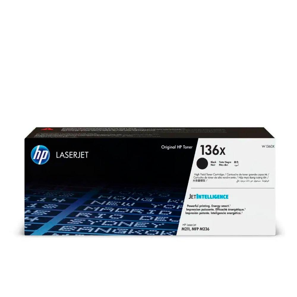Tóner HP 136X, Negro, LaserJet M211d, M236d, 2.6K (W1360X)