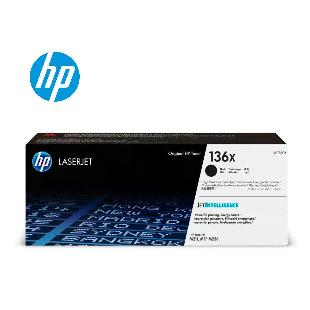 Tóner HP 136X, negro, M236SDW, 2.6K (W1360X)