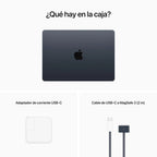 MacBook Air Apple M2, 24GB, SSD 512GB, 13.6" Retina, macOS, Silver, 1 año (Z1HN0E/A)