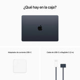 MacBook Air Apple M4, 16GB, SSD 512GB, 15.3" Retina, macOS, Negro, 1 año (MW1M3E/A)