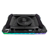 Cooler para laptop Teros TE-133N RGB, 19", 7 angulos ajustable, Negro, 1Y (TE7133N)