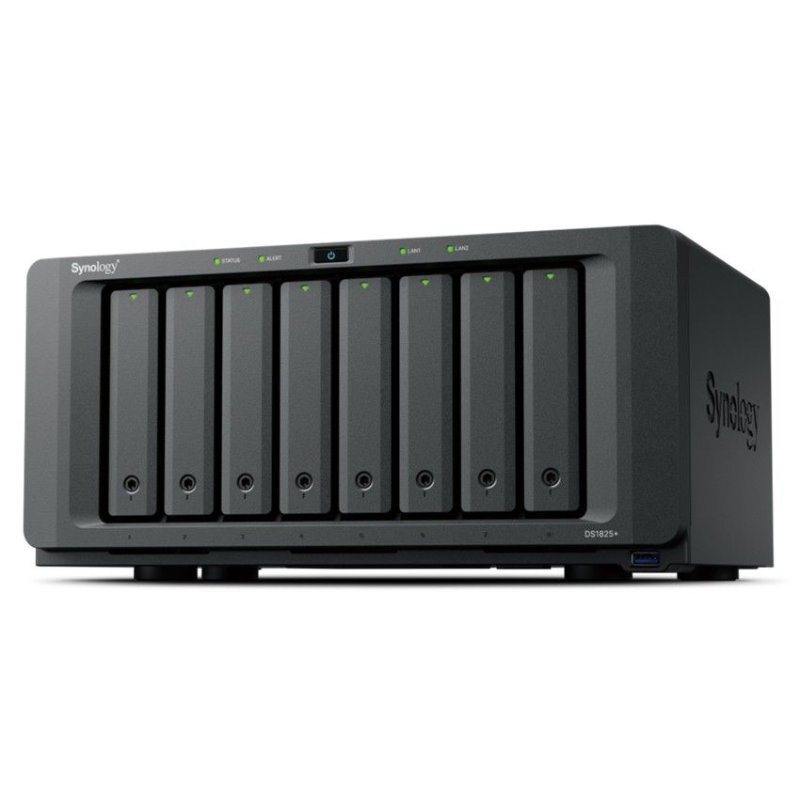 Almacenamiento NAS Synology DiskStation DS1825+, 4C, 8 bahías, 3 años Imagen principal del producto
