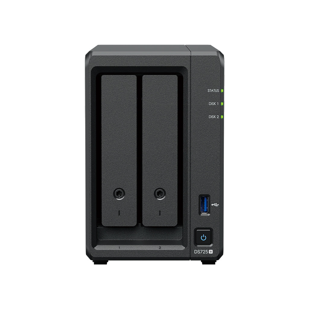 Almacenamiento NAS Synology DiskStation DS725+, 2C, 4GB, 2 bahías, 3 años