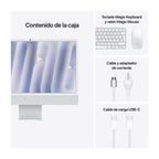 iMac Apple, M4, 16GB, SSD 256GB, 8C, 24" Retina, macOS, 1 año (MWUC3LZ/A)
