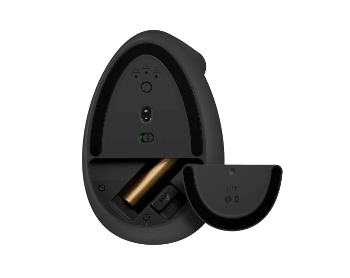 Mouse Logitech Lift Vertical, Zurdo, Negro, Wireless, Bluetooth (910-006467)