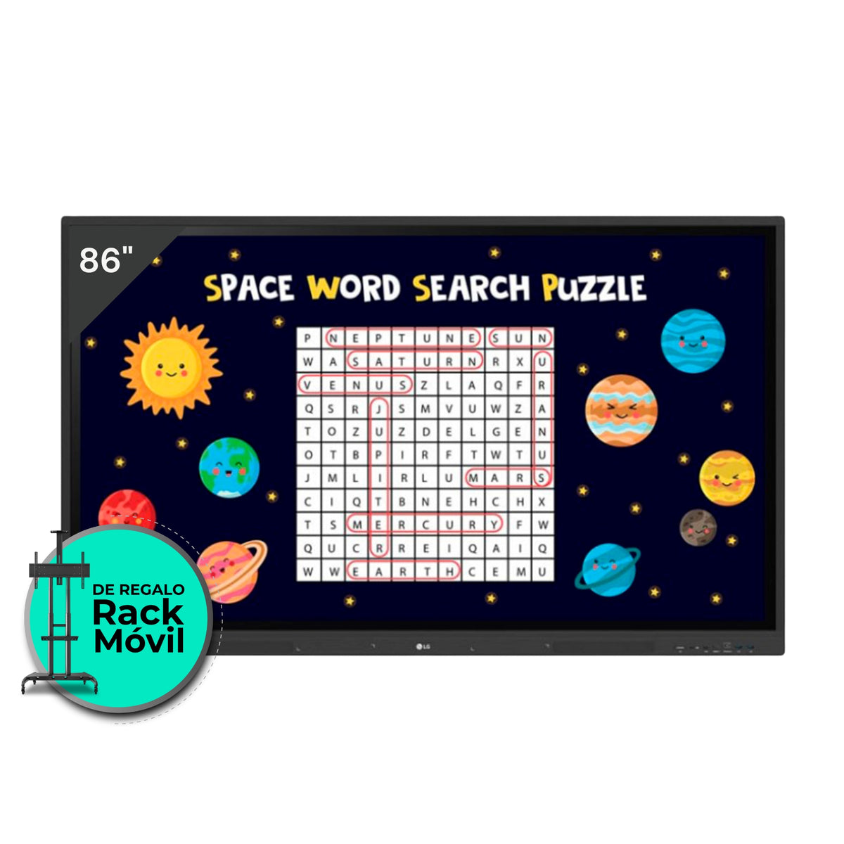 Pantalla Interactiva LG Serie 86TR3DK-B, 86 pulgadas, Android 13