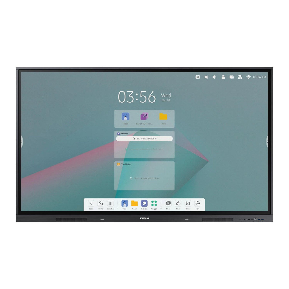 Pantalla interactiva samsung wa75c vista frontal
