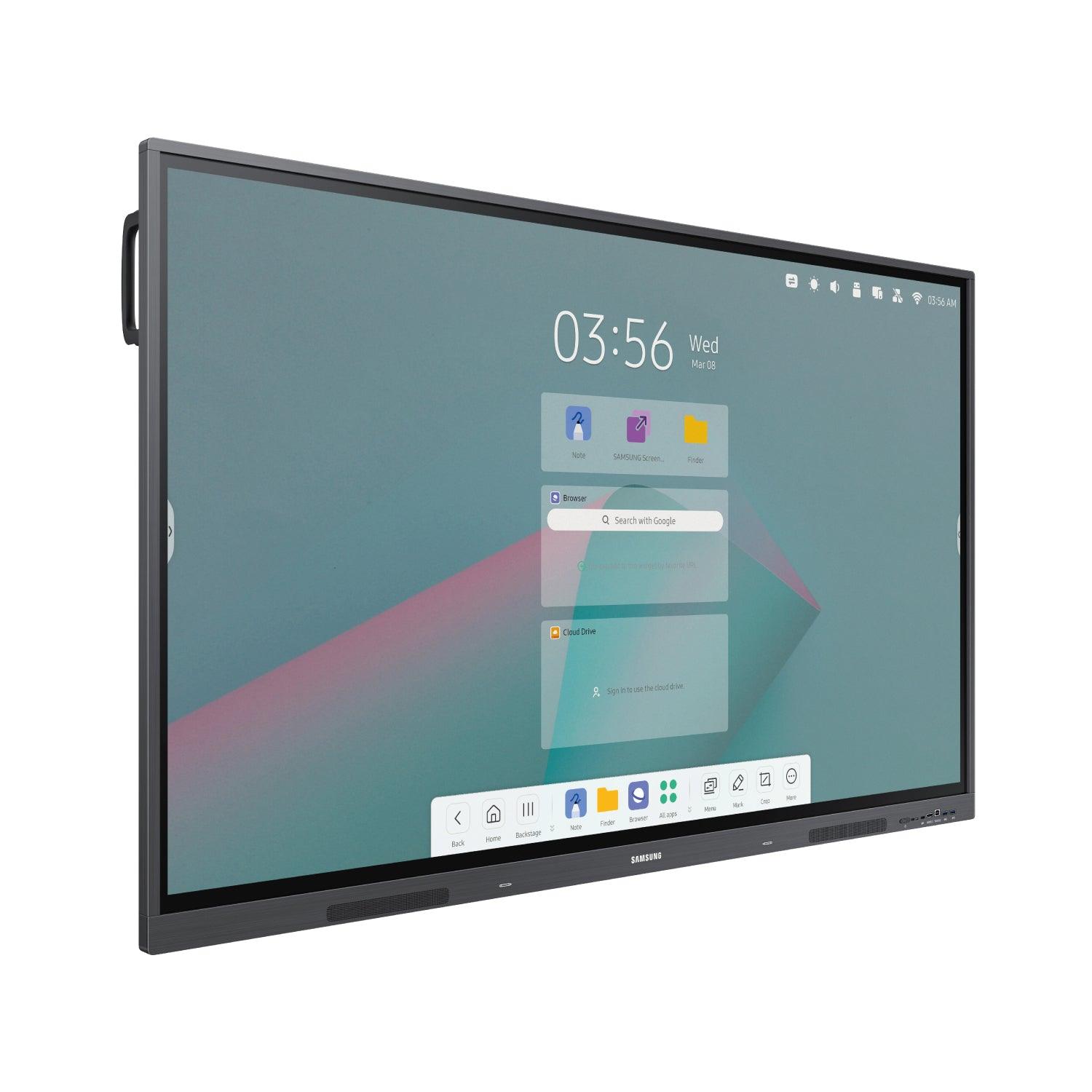 Pantalla interactiva samsung wa75c vista inclinada 2