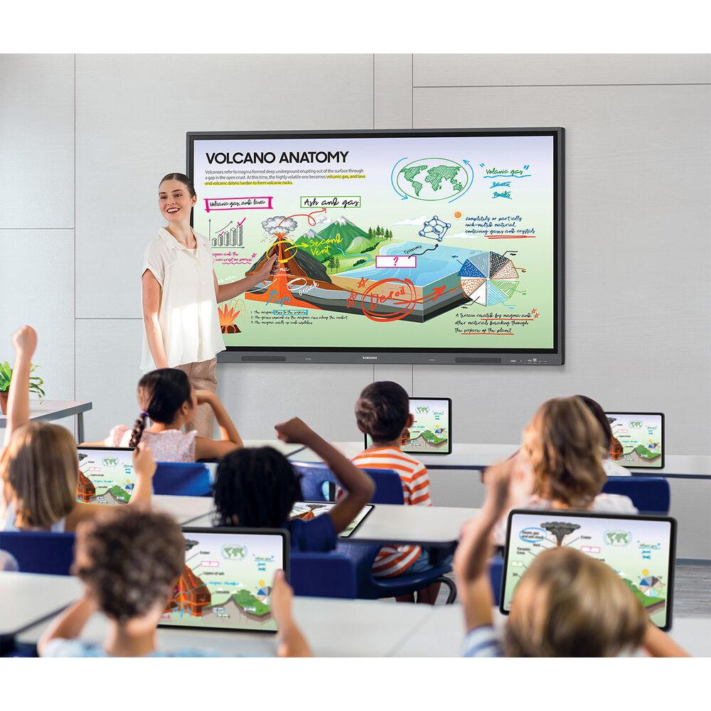 Pantalla interactiva samsung wa75c uso en aula