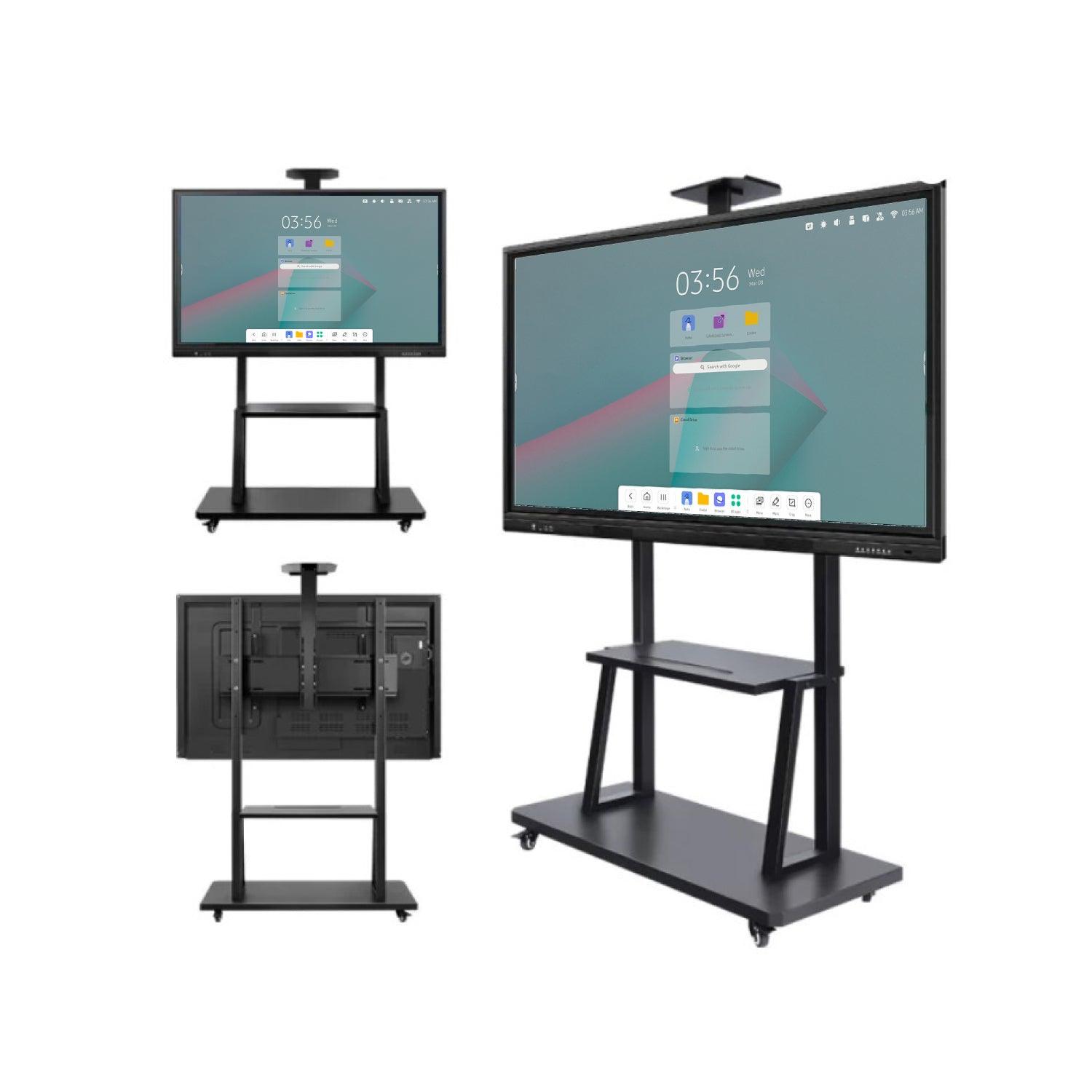 Rack Móvil Pedestal Para Pantalla interactiva, 42"-100", Soporta hasta 120KG