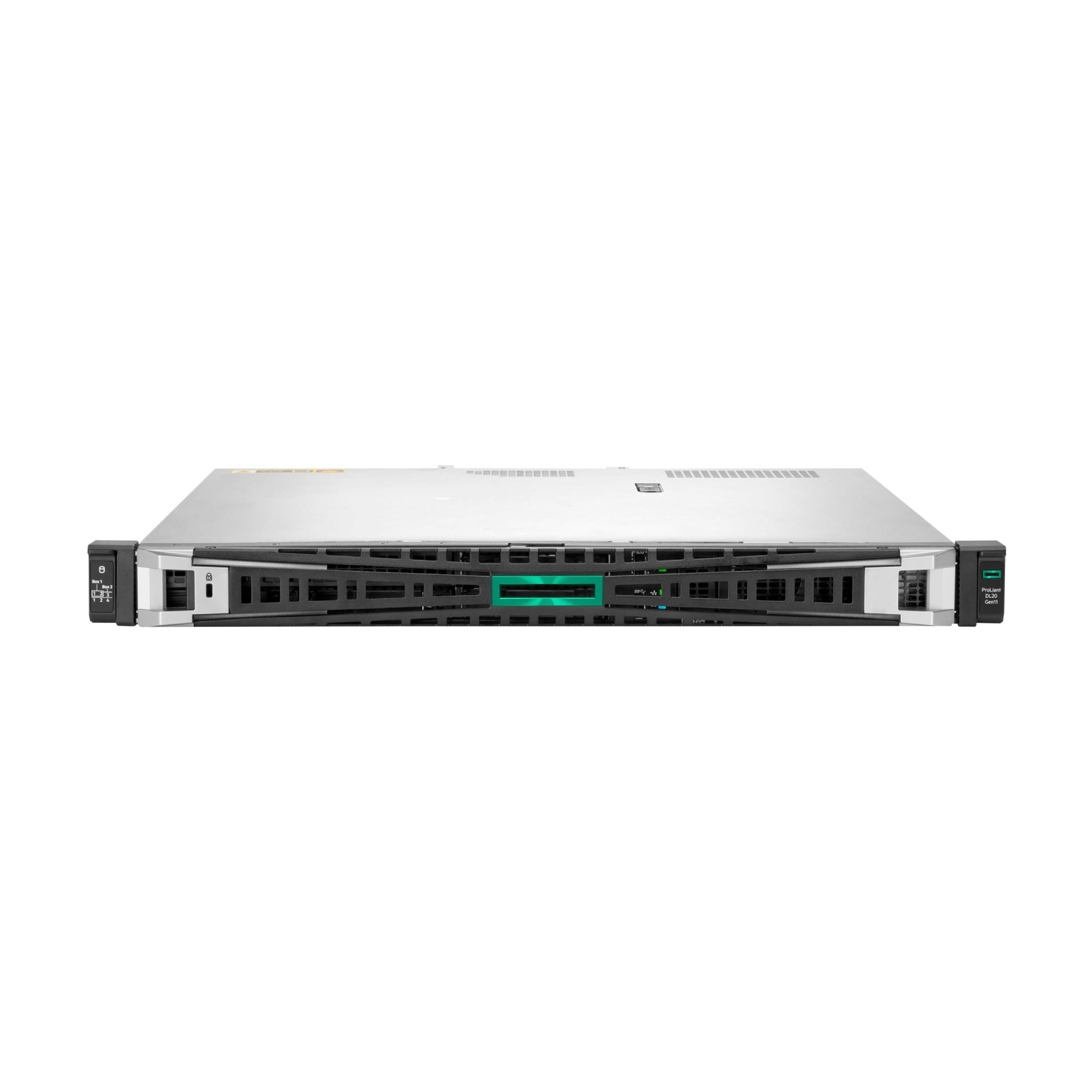 Servidor HPE ProLiant DL20 Gen11, Intel Xeon 6325p, 4C/8T, 1X32GB, 2x480GBSSD, 1X500W, 3 Años (P86721-DM5) Imagen principal del producto
