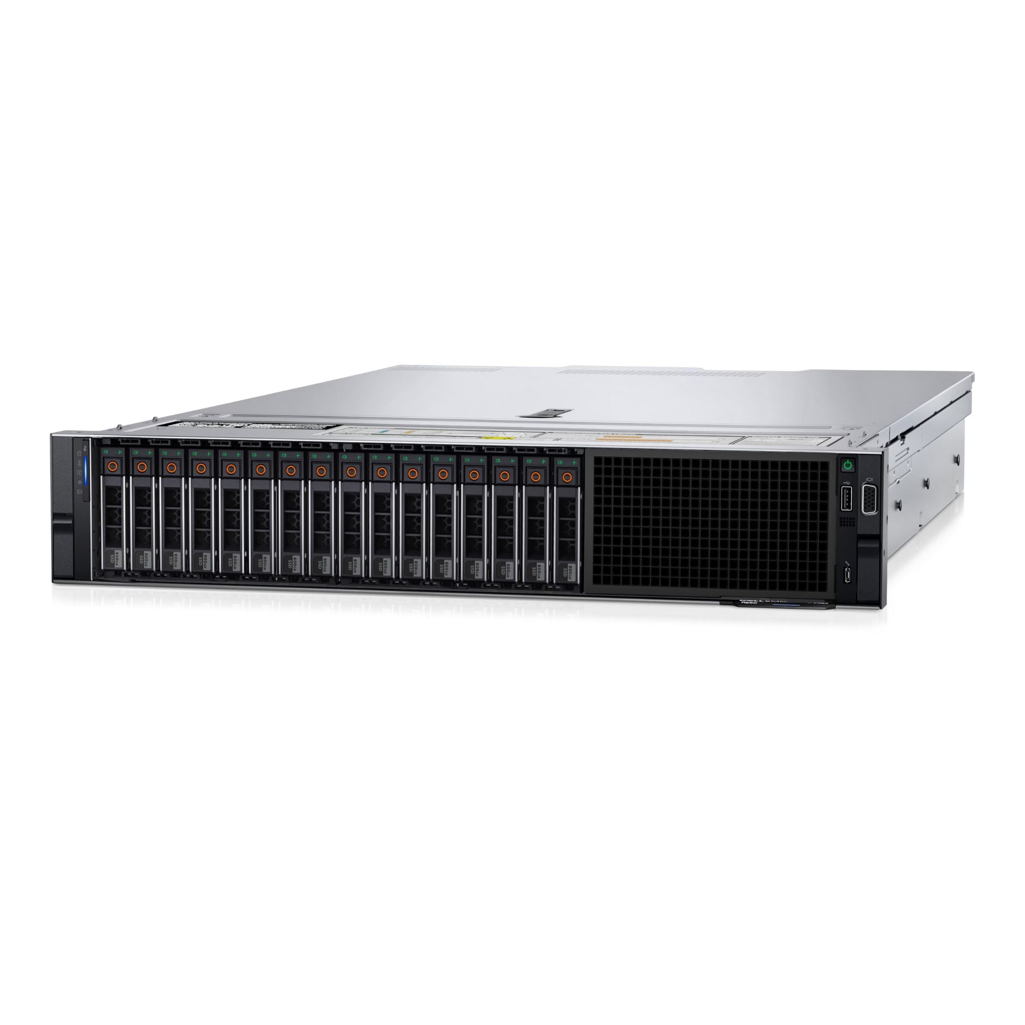 servidor dell r550 rackeable vista frontal sin tapa