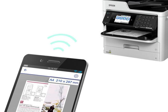 Impresora Mult. Epson WorkForce M5799, B/N, USB, WiFi, LAN, 1Y (C11CG04301)