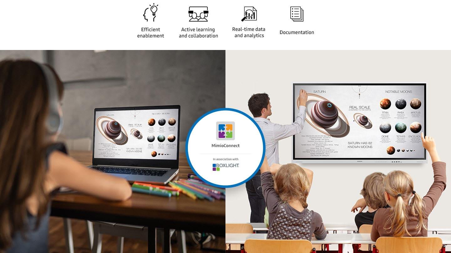 Pantalla Interactiva Samsung WM75B, 75", UHD, ADS, Touch IR, 3Y (LH75WMBWLGCXZA)