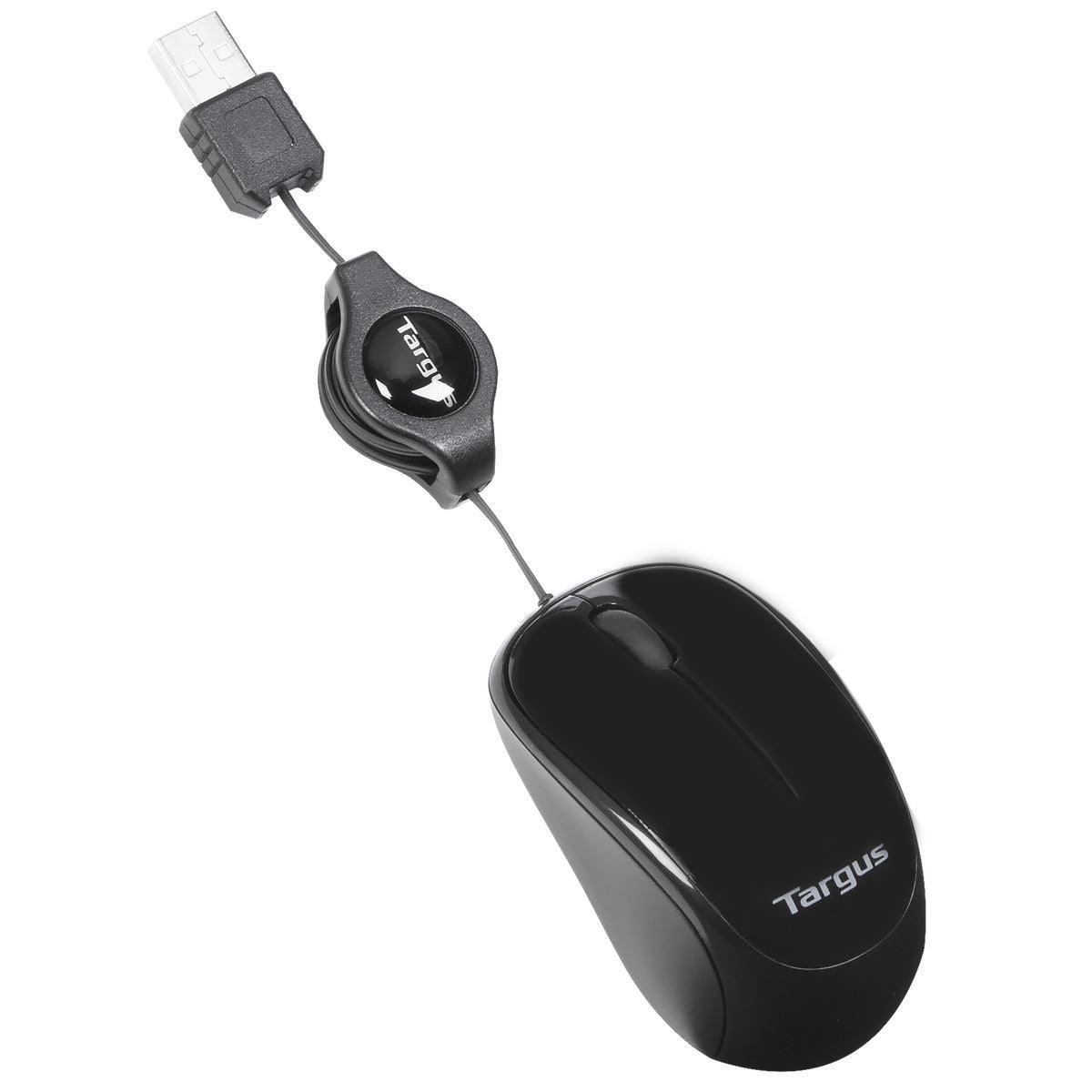 Mouse Targus Compact Trace, retractil, 6m (AMU7SUS) Imagen principal del producto