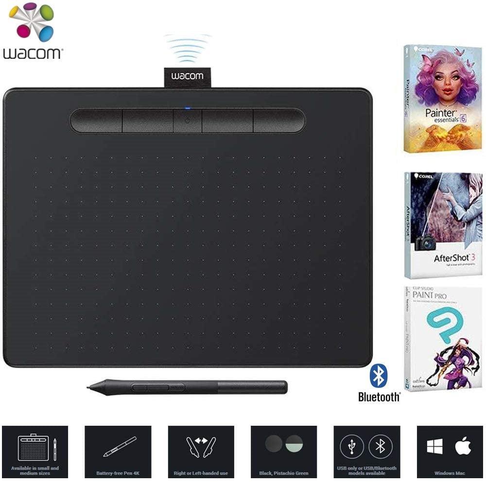 Tableta Gráfica Wacom Intuos Pen M Black con Bluetooth - PERU DATA