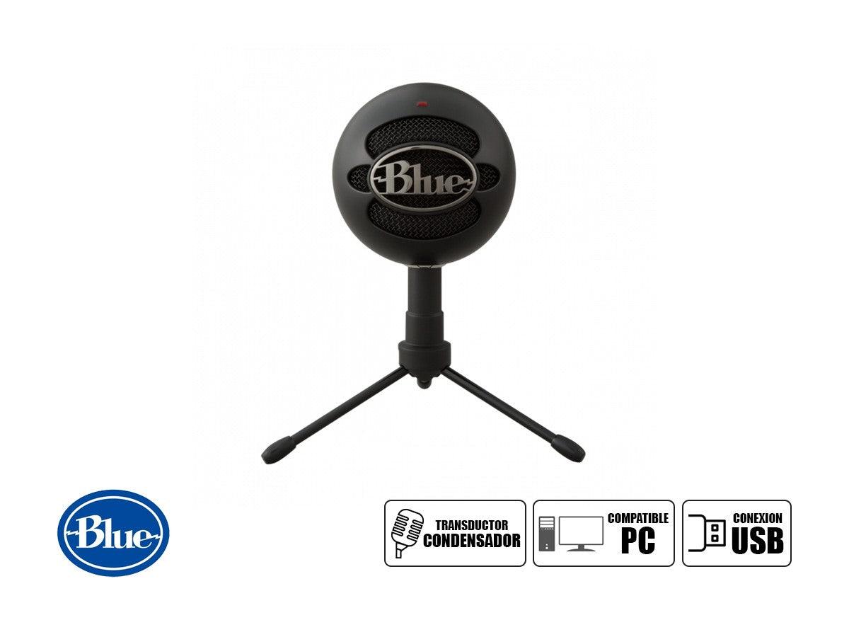 Micrófono Blue Snowball Ice, Usb, Cardioid, Negro (988-000067)
