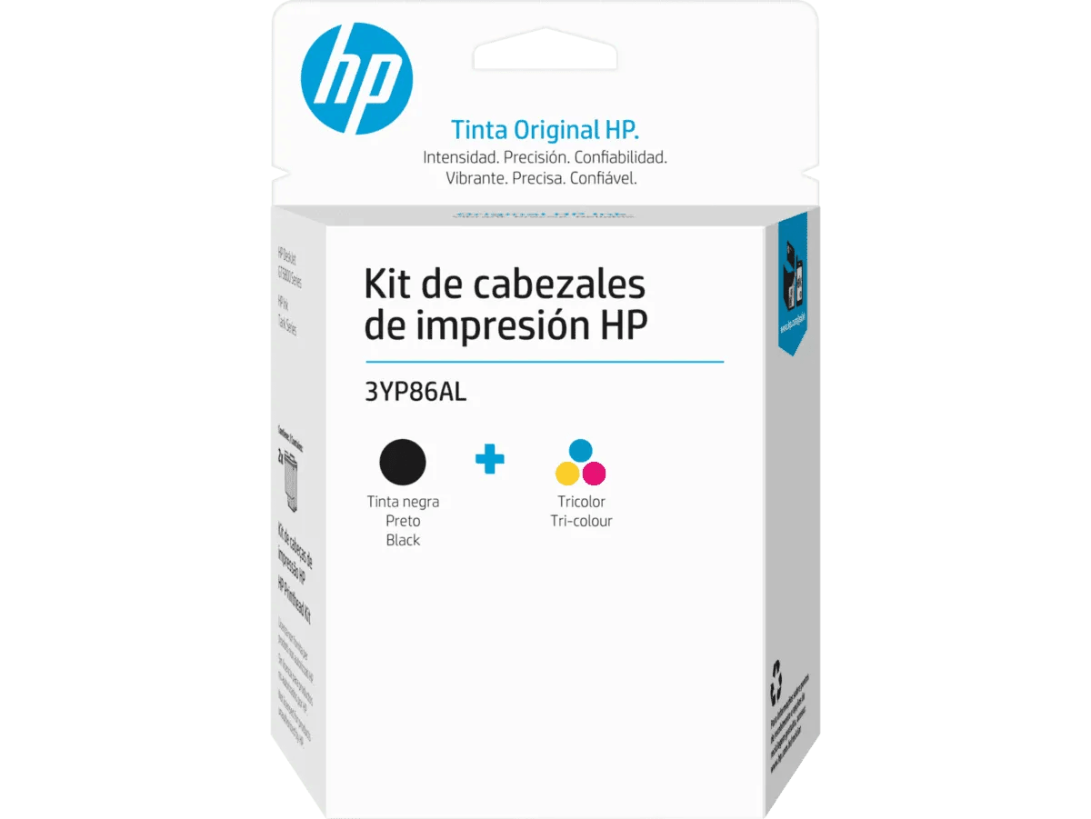 Kit Cabezal HP 3YP86AL Negro/Tricolor, 110/ 315/ 350/ 415/ 5820/ 5810