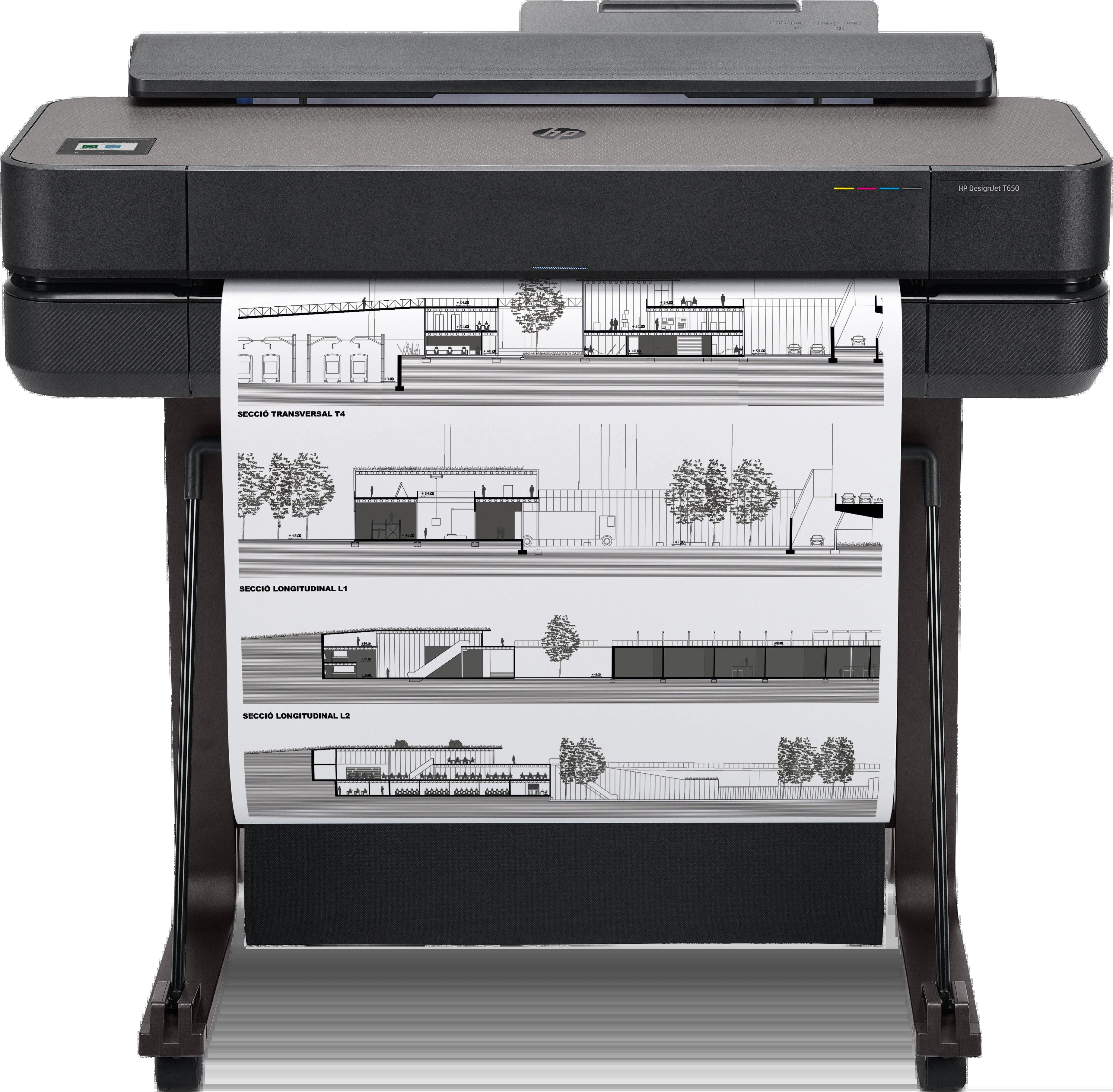 Plotter HP DesignJet T650, 24", A1, USB, WiFi, Ethernet (5HB08A)