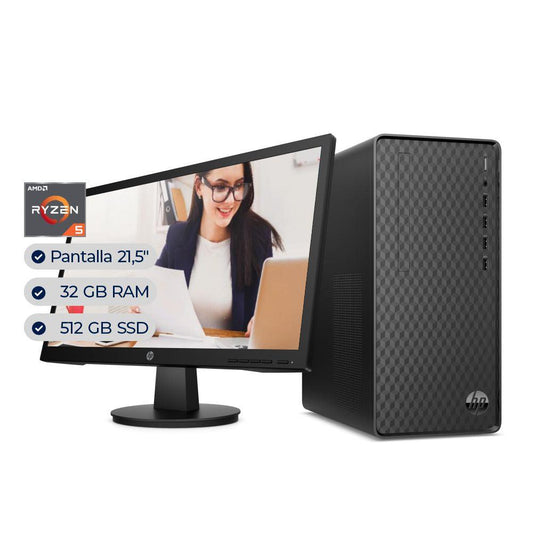 PC HP M01 F2004lam con procesador amd ryzen 5 1000