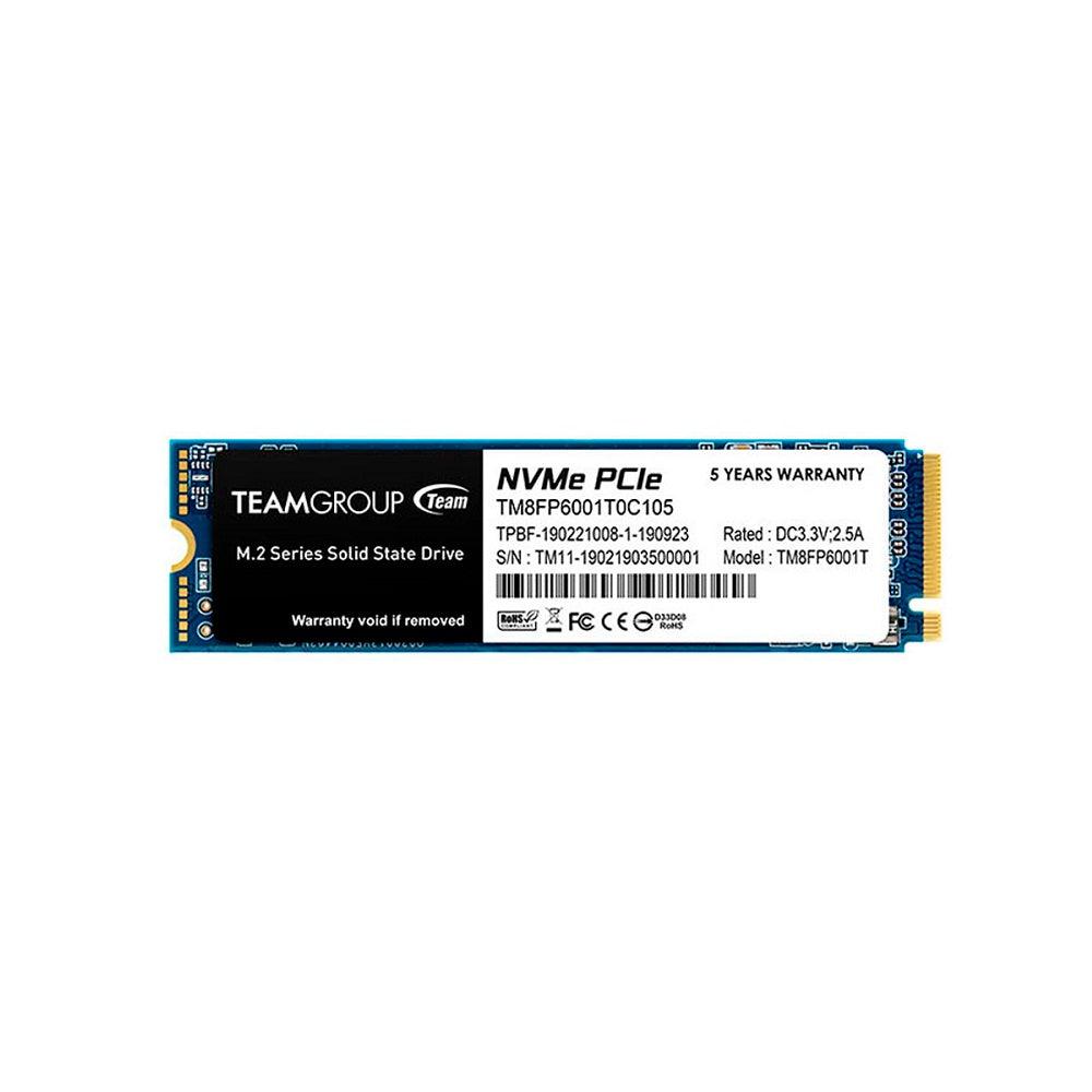 Disco Solido Teamgroup MP33, 1TB, NVMe, PCIe M.2 Gen3, 2280, 1Y (TM8FP6001T0C101)