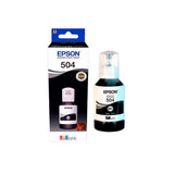 Tinta EPSON T504, Sistema Continuo - Negro - PERU DATA