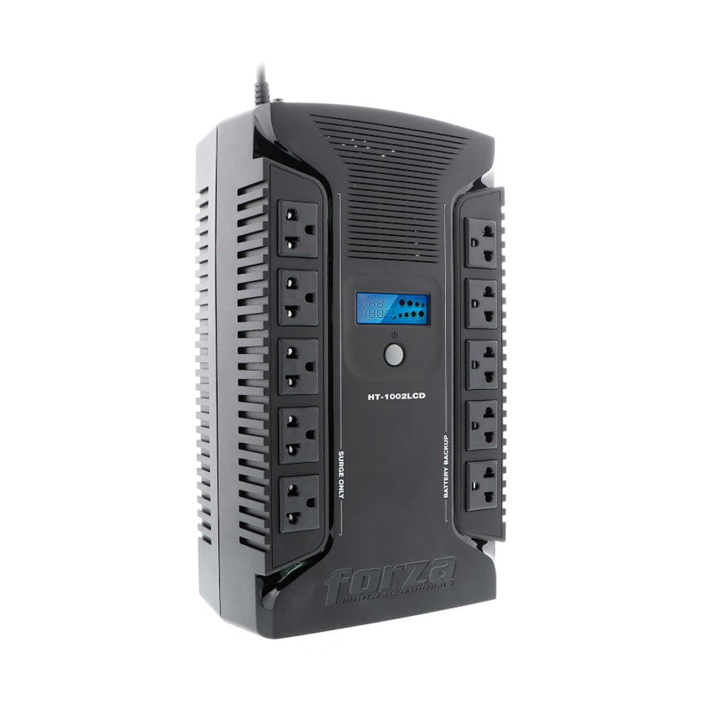 UPS Interactivo Forza, HT-1002LCD 1000VA, 500W, 10Tomas, 2USB 2 Años Imagen secundaria del producto