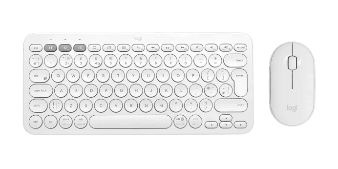 Kit Logitech teclado K380 multidispositivo+ Mouse PEBBLE M350 1 Año
