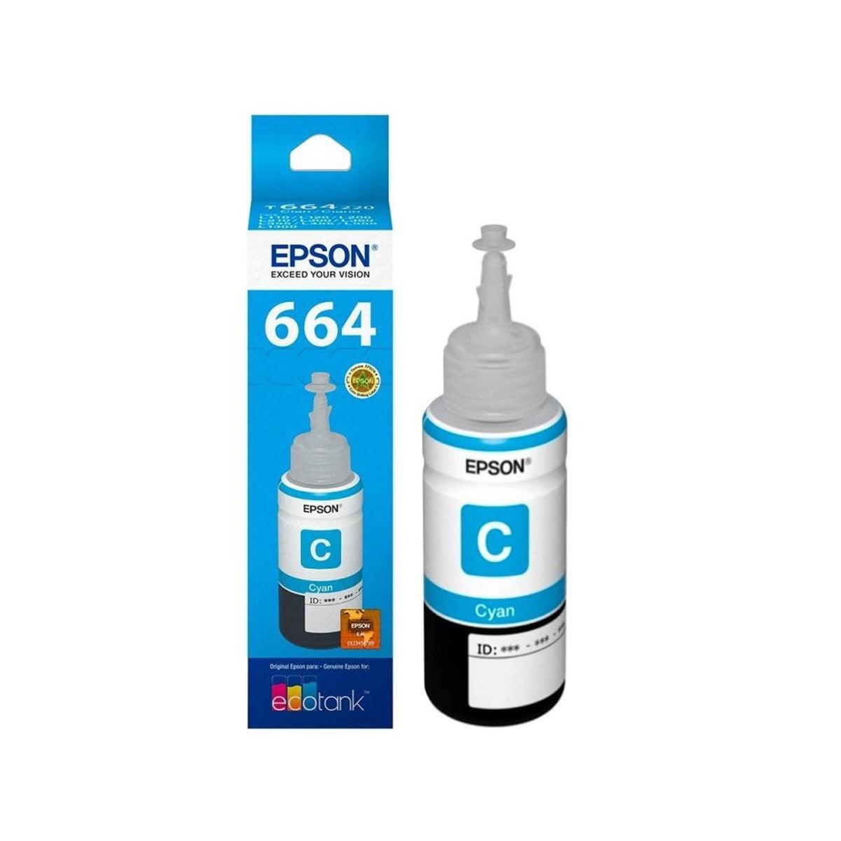 Tinta EPSON 664 - Sistema continuo, Cyan - PERU DATA Imagen principal del producto