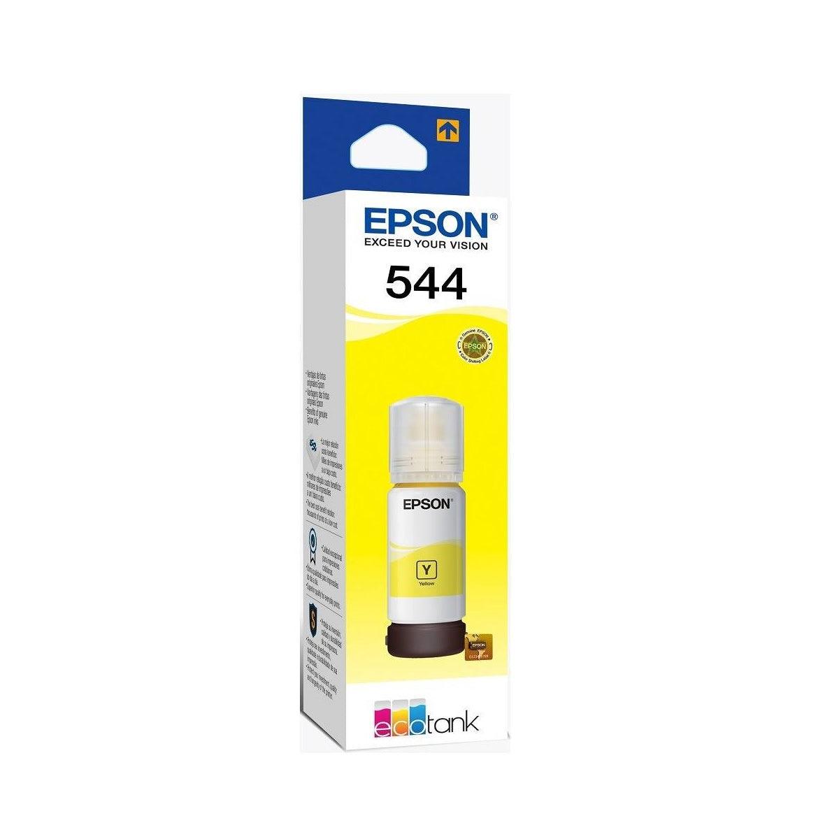 Tinta EPSON  T544420, Sistema Continuo - Amarillo - PERU DATA