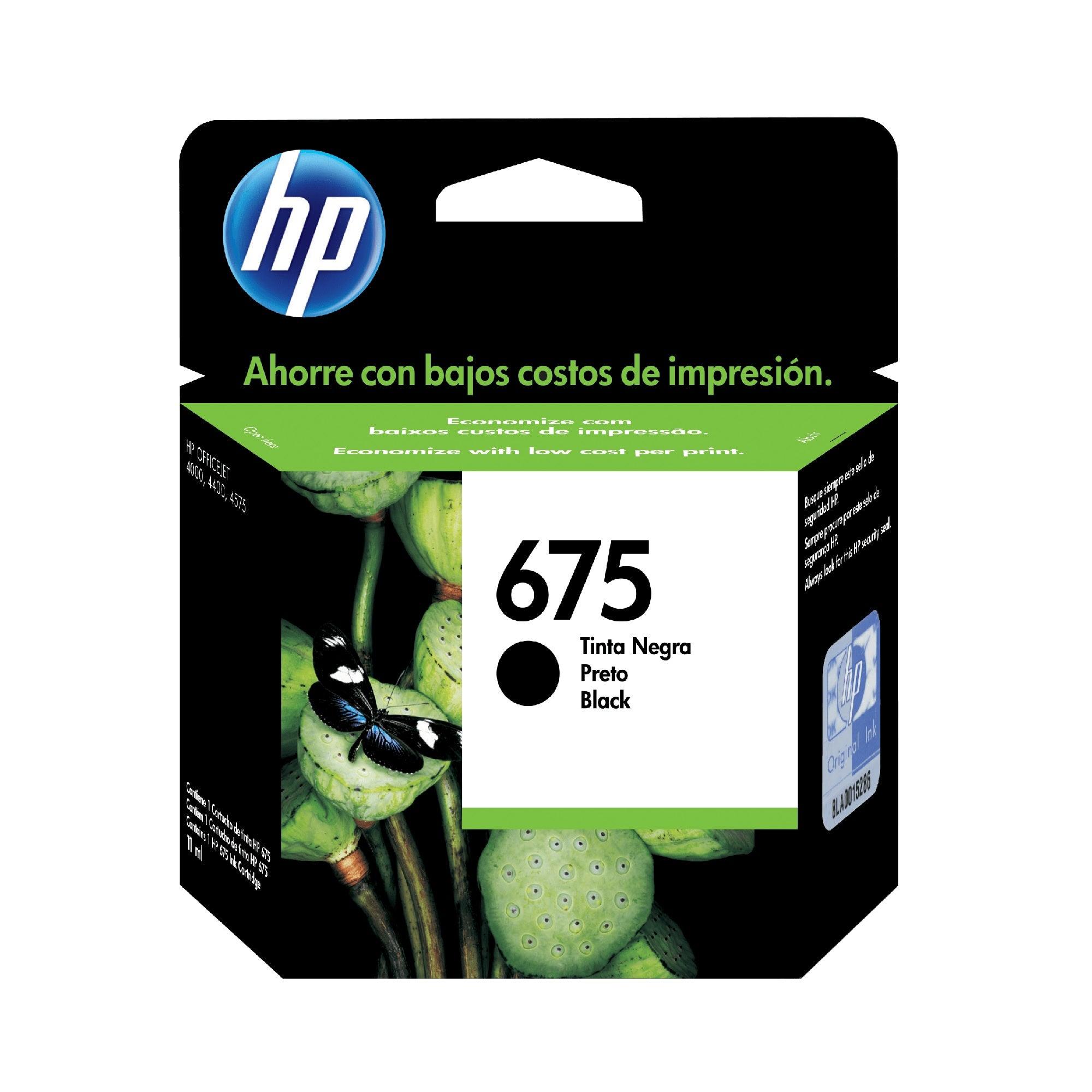 Tinta HP OJ 675 (CN690AL)  Negro (0.6K) - PERU DATA